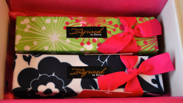 The Style Rx designer pill box cases come wrapped in the Inspired by Dawn signature pink.